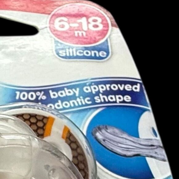 Nuk Pacifiers Orthodontic Silicone 6-18 M Football & Basketball BPA Free New - Picture 3 of 11